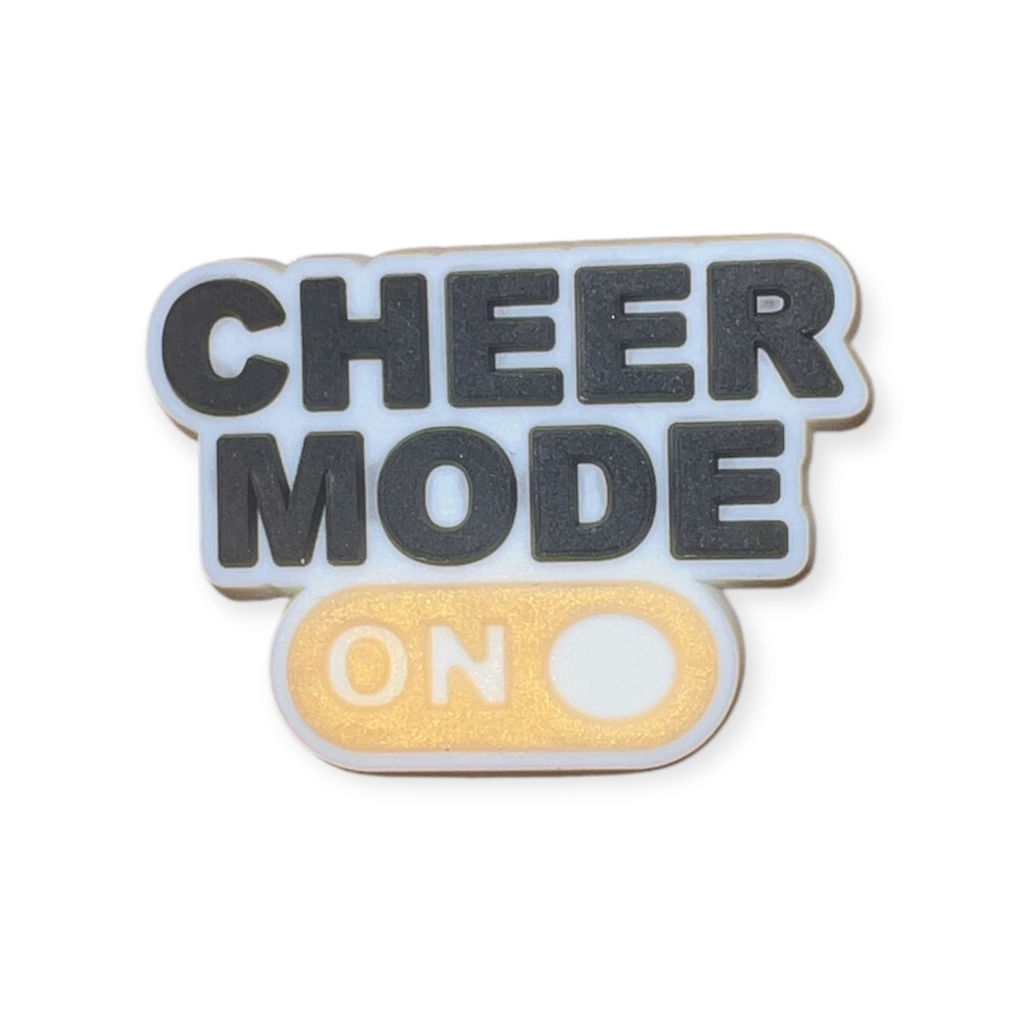 'Cheer Mode On' Croc Charm