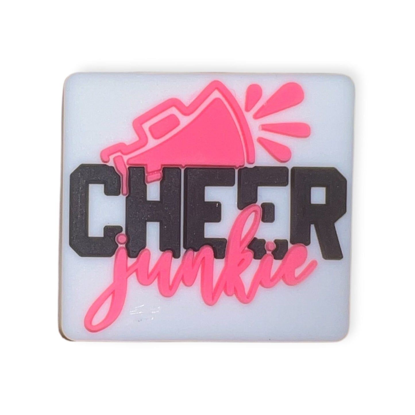 'Cheer Junkie' Croc Charm