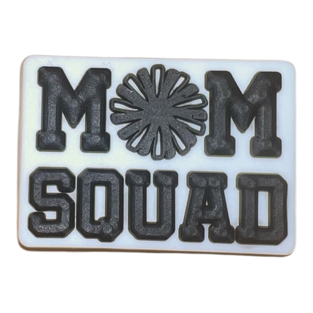 'Mom/Mum Squad' Croc Charm