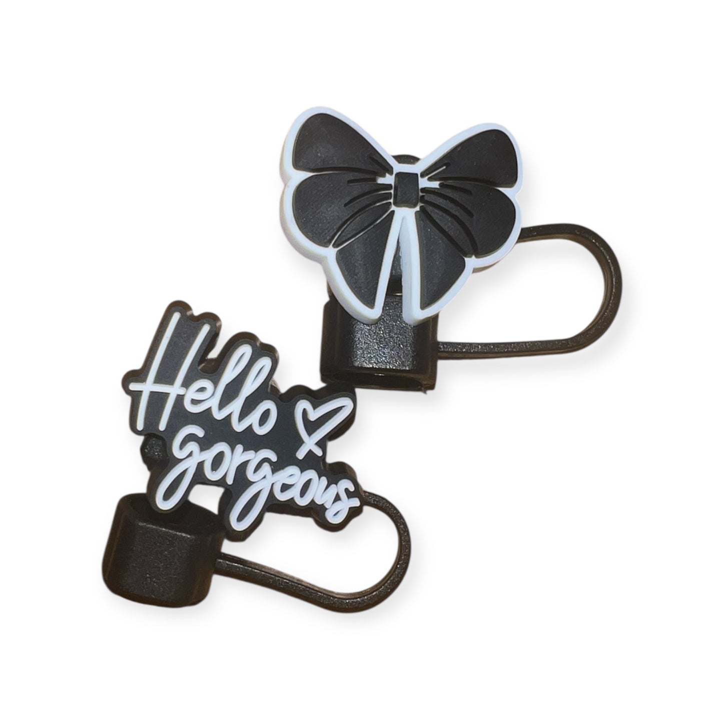 Bow/Hello Gorgeous Straw Topper