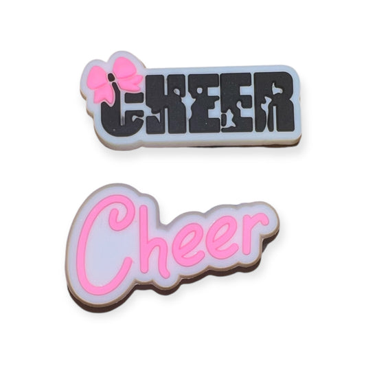 'Cheer' Croc Charm