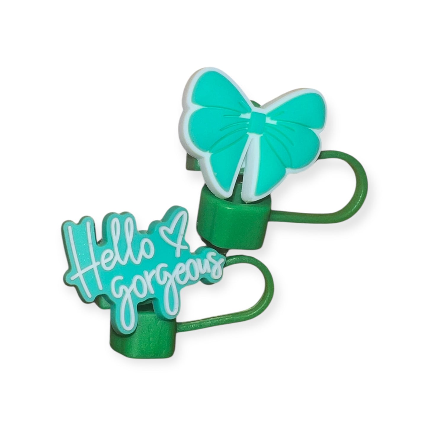Bow/Hello Gorgeous Straw Topper