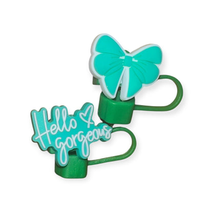 Bow/Hello Gorgeous Straw Topper