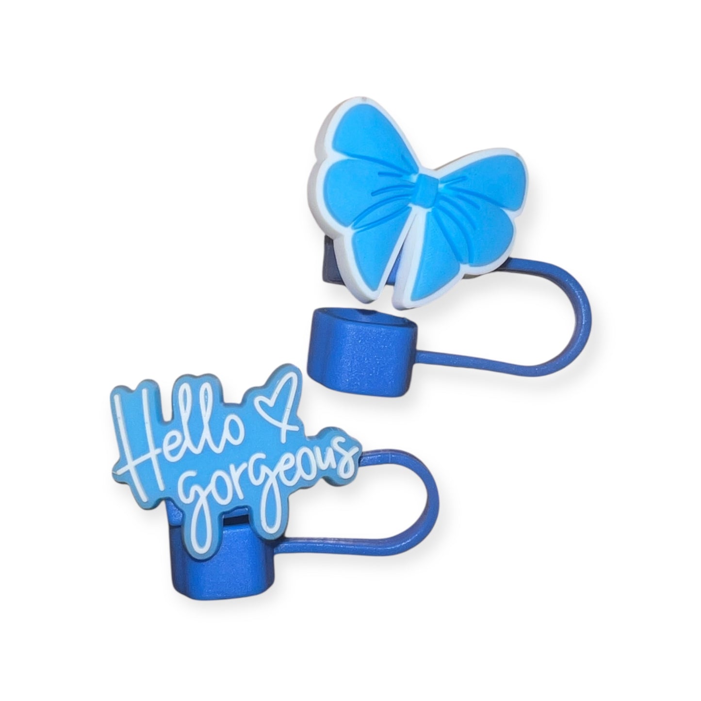 Bow/Hello Gorgeous Straw Topper