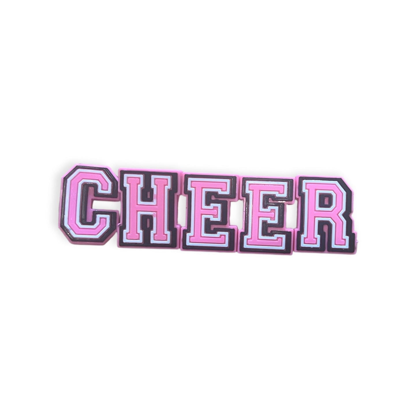 'CHEER' 5 Croc Charms