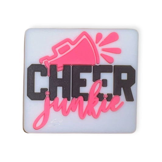 'Cheer Junkie' Croc Charm