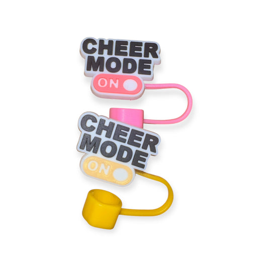 'Cheer Mode On' Straw Topper