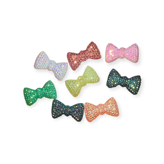 Glitter Bow Croc Charm