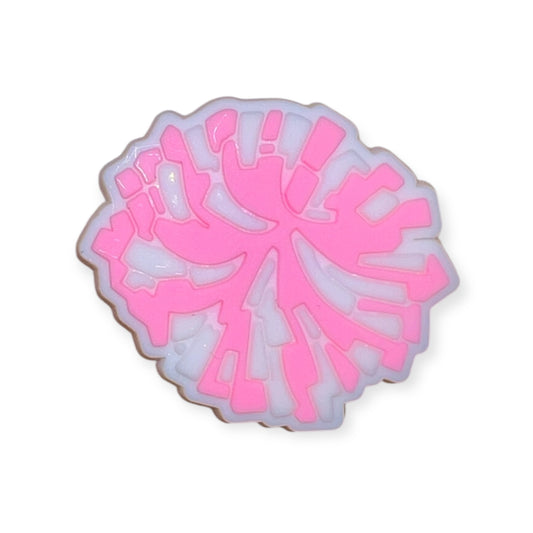 Pink Pom Croc Charm