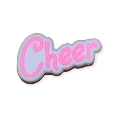 'Cheer' Croc Charm