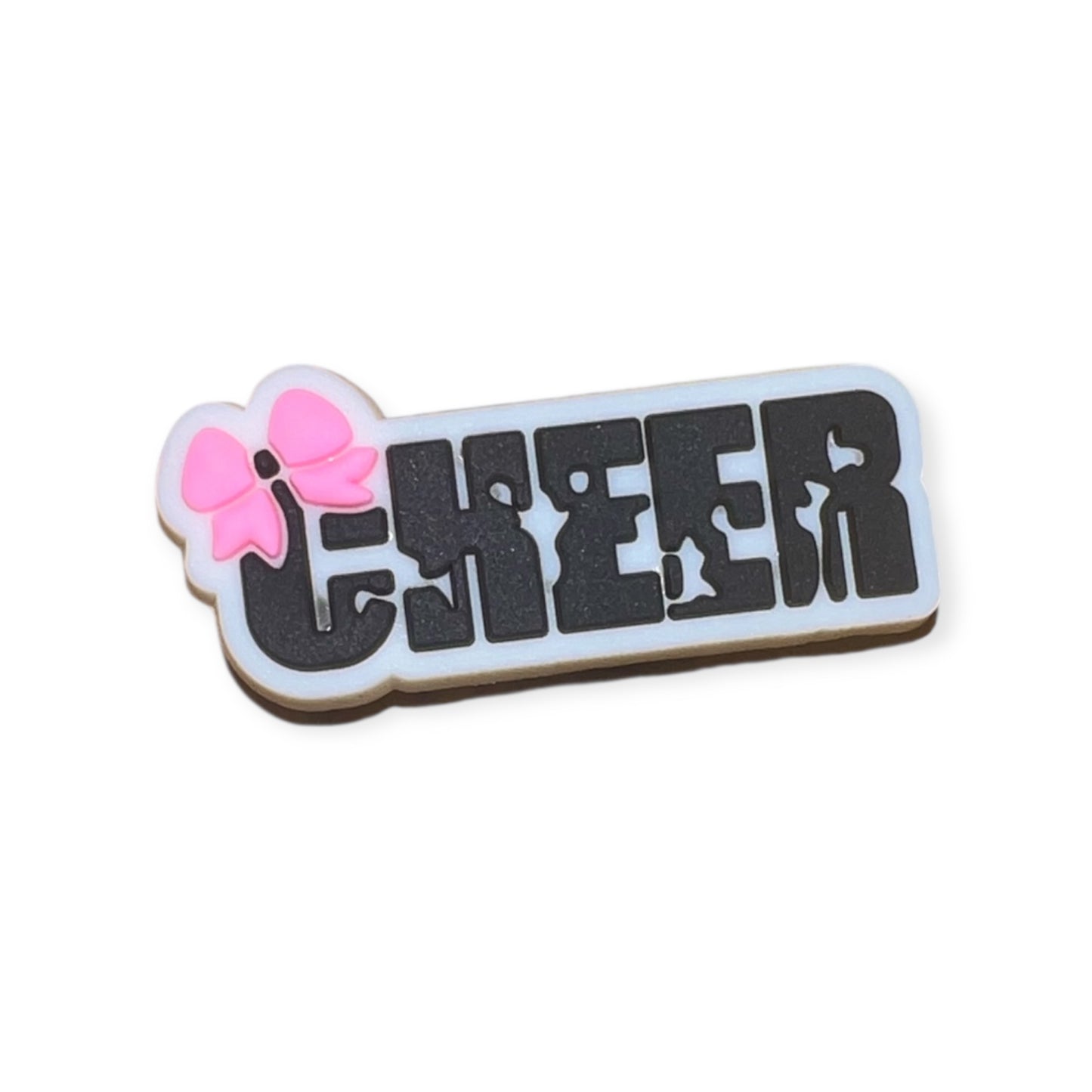 'Cheer' Croc Charm