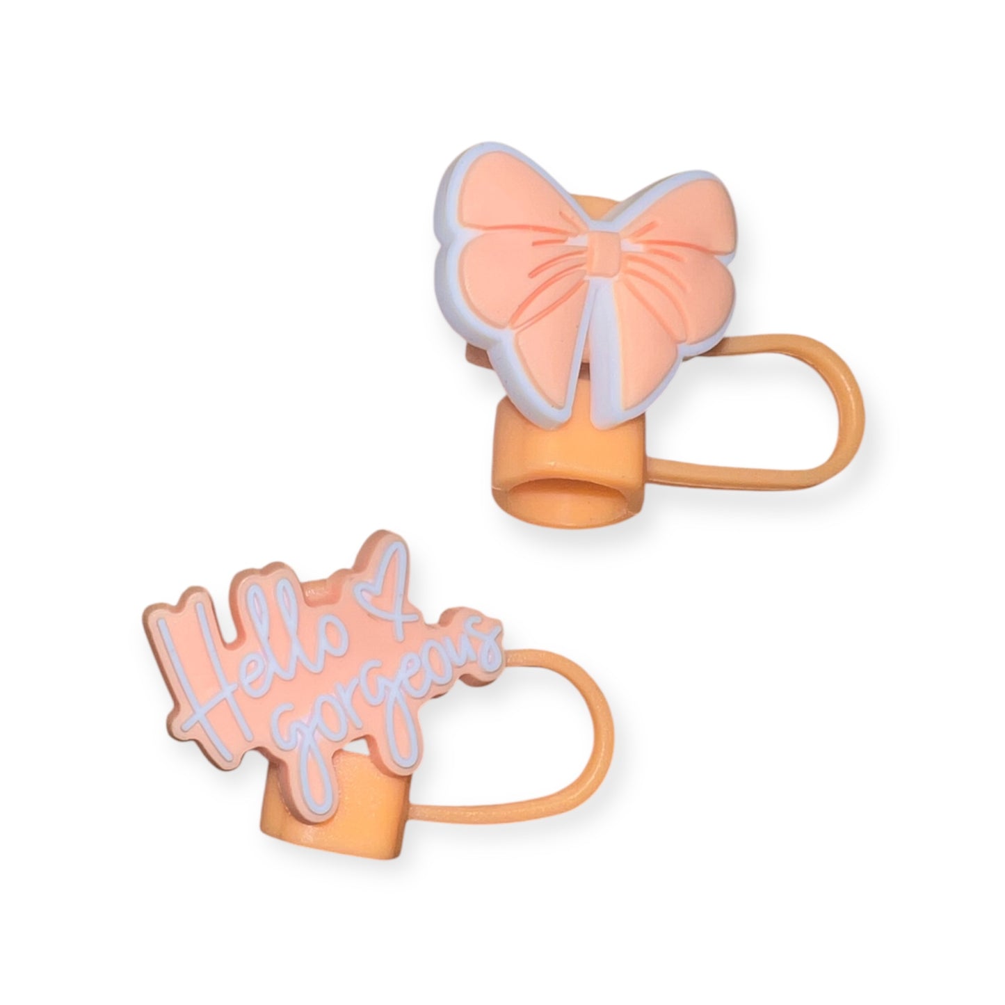 Bow/Hello Gorgeous Straw Topper